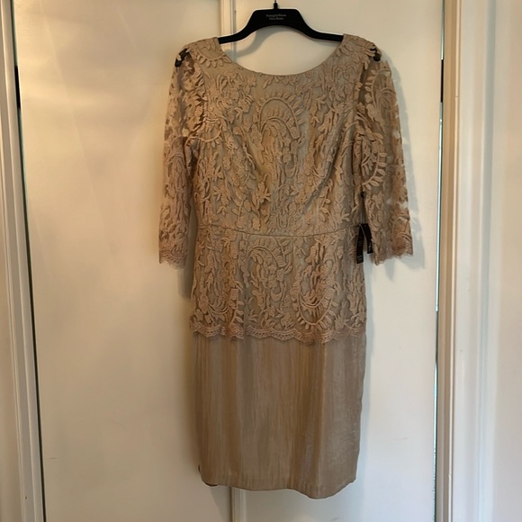 Adrianna Papell Dresses & Skirts - NWT Champagne Color Cocktail Dress by Adrianna Papell Size 8